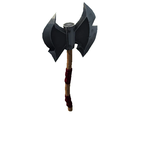 double bladed two hand axe